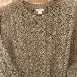 L.L. Bean Cotton Cable Knit Sweater